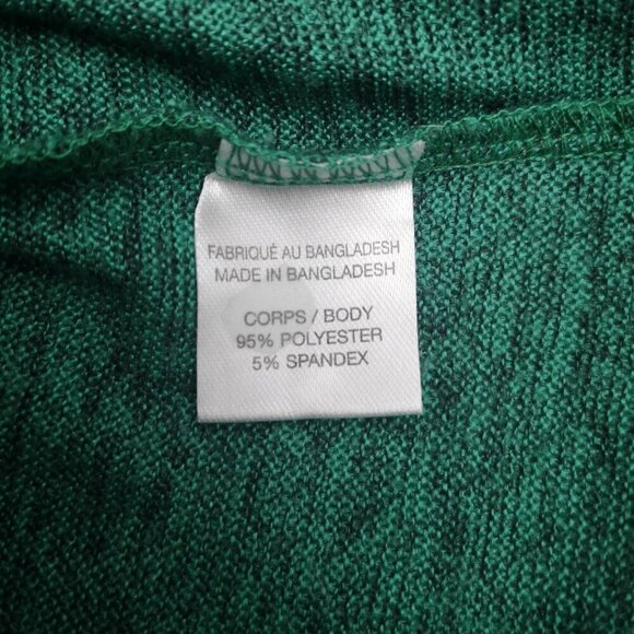 2 Dye 4 Ladies Size XL Bright Green Sweater with Lace Detail on Shoulders - Picture 6 of 10